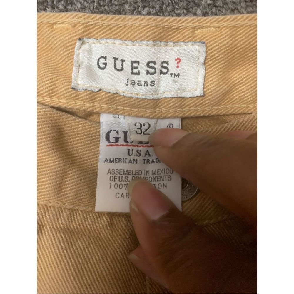 Vintage Tan Guess Denim Jeans - Picture 4 of 9